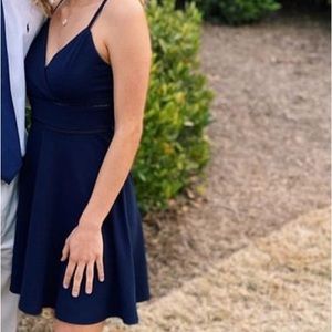 Francesca’s Navy Blue Semi Formal Dress (M)